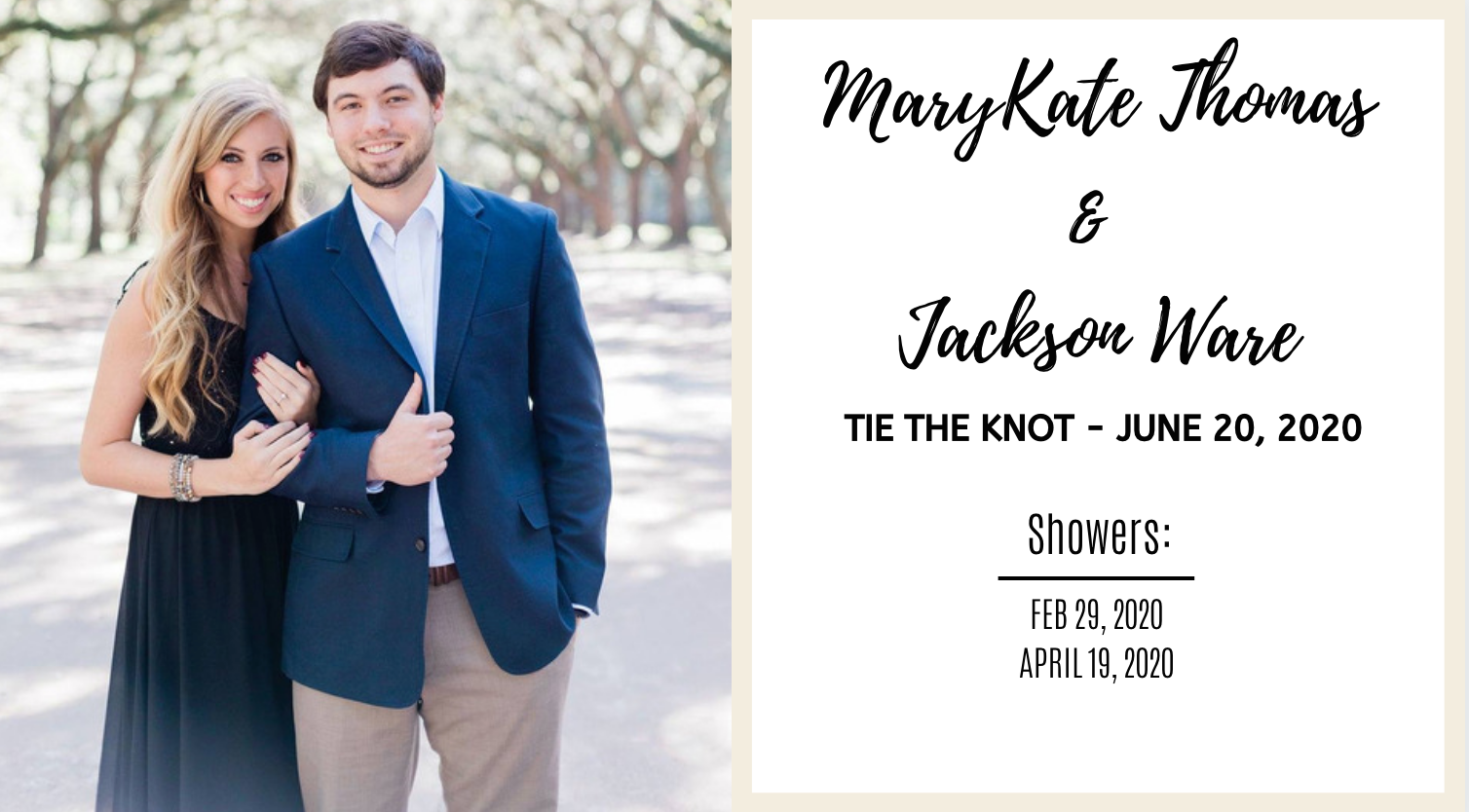 MARYKATE THOMAS + JACKSON WARE