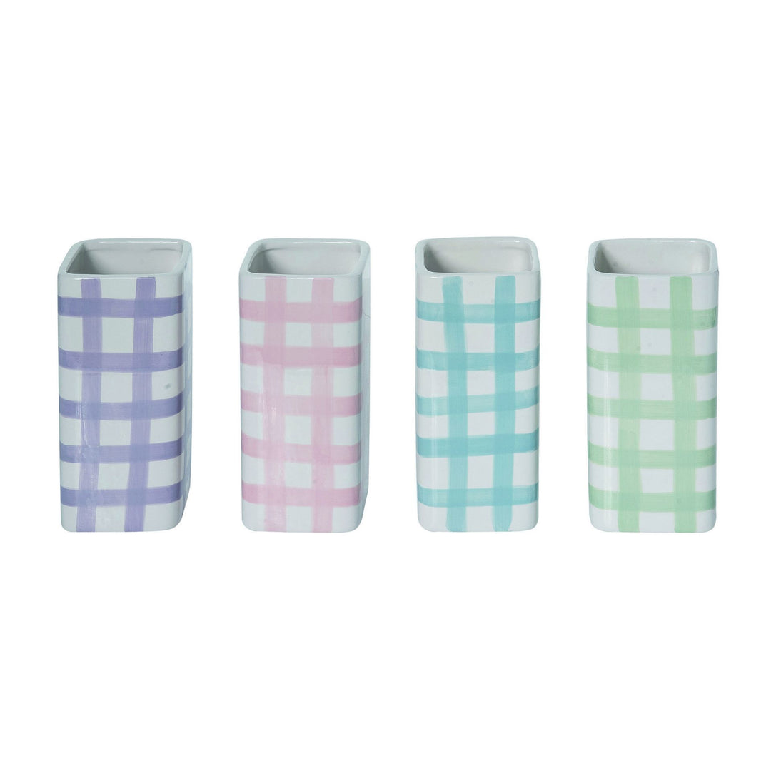 GINGHAM VASE