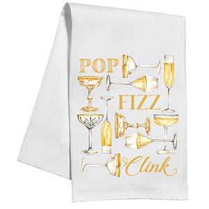 POP FIZZ CLINK KITCHEN TOWEL