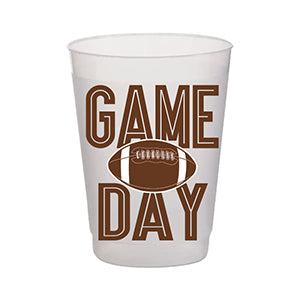 BROWN GAME DAY FROSTED CUP
