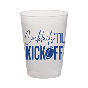 BLUE COCKTAILS 'TIL KICKOFF FROSTED CUP