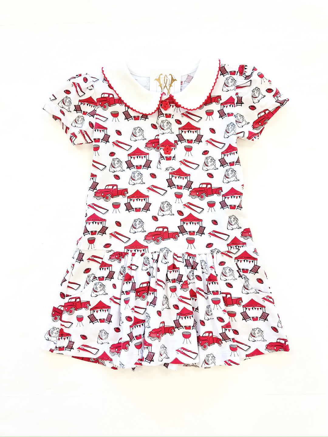 BULLDOG TAILGATE GIRLS DRESS