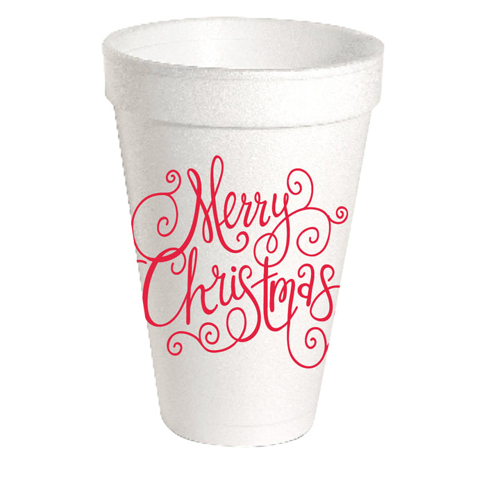 Christmas Styrofoam Cup Bulk Print