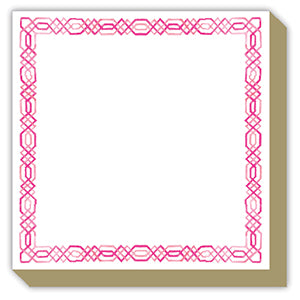 PINK INTERLOCKING CHAIN LUXE NOTEPAD