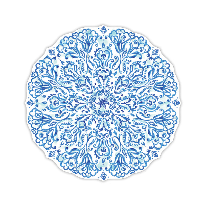 BLUE CHINOISERIE POSH DIE CUT PLACEMAT