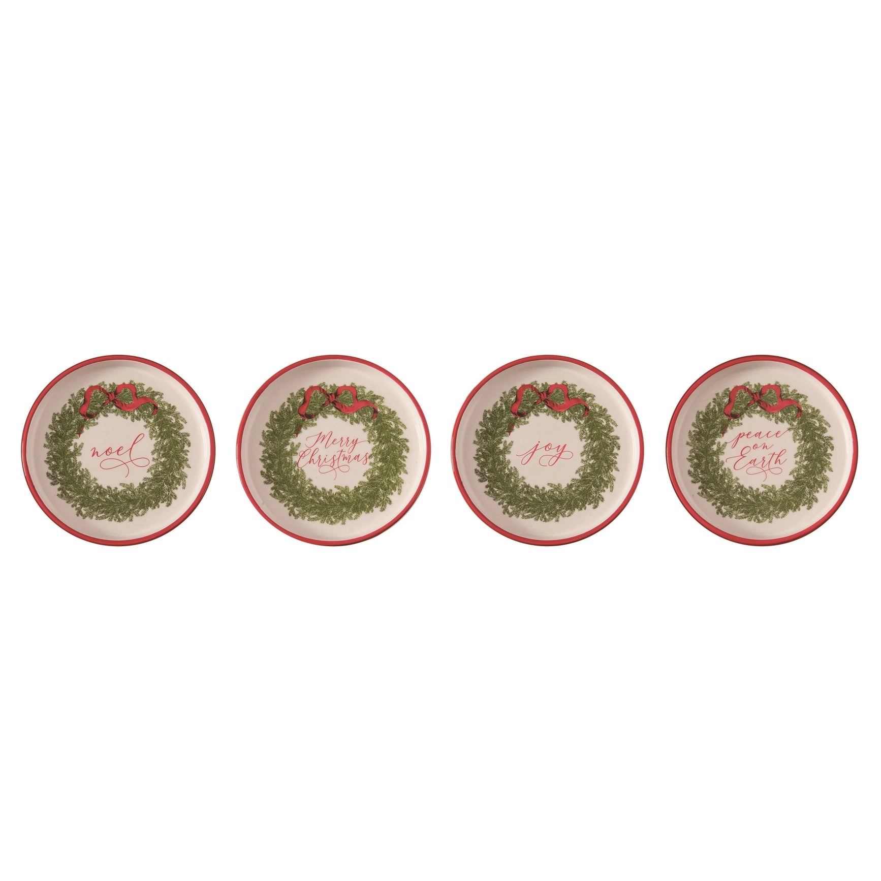Dol Flat Wreath Plate 4 Asst | Holiday - Walker Boutique – Walker