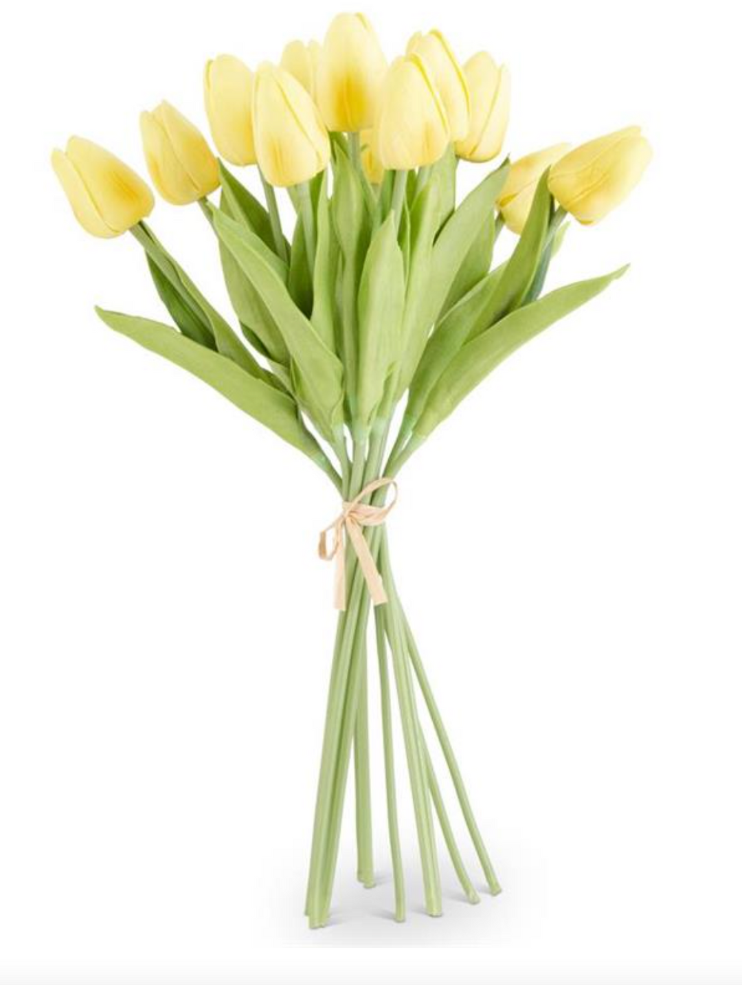 LIGHT YELOW REAL TOUCH MINI TULIP BUNDLE