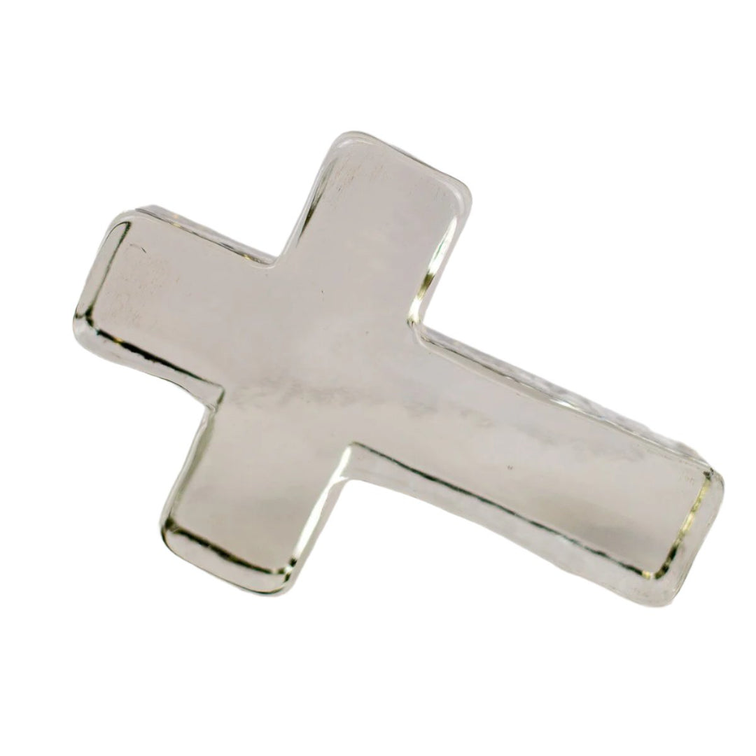 CLEAR CROSS GLASS DECOR