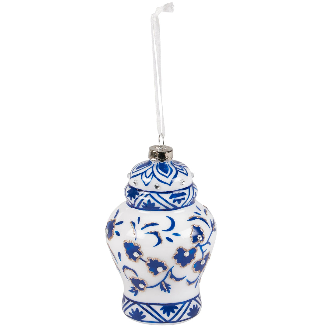 INDIGO GINGER JAR ORNAMENT