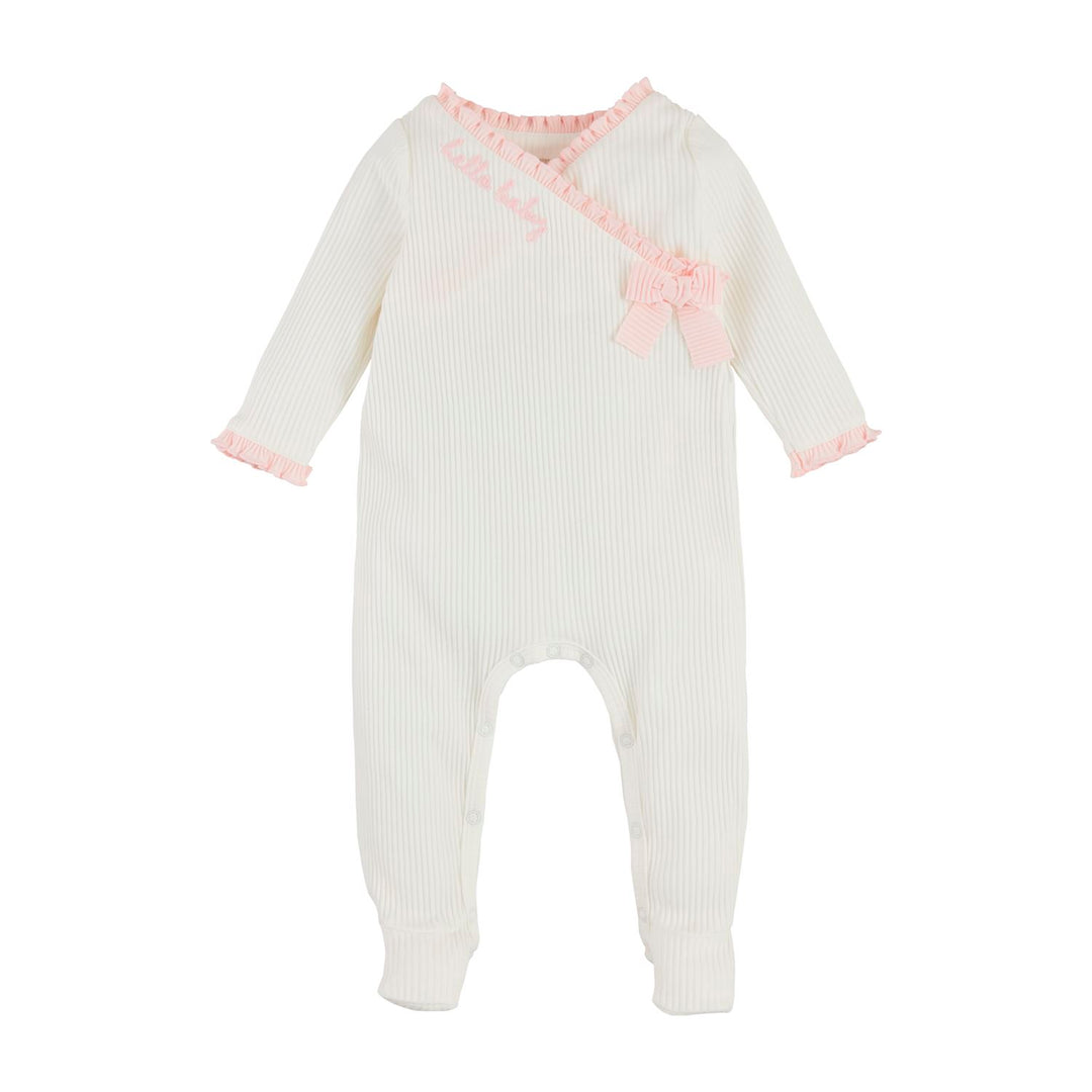 HELLO BABY RIBBED FOOTIE