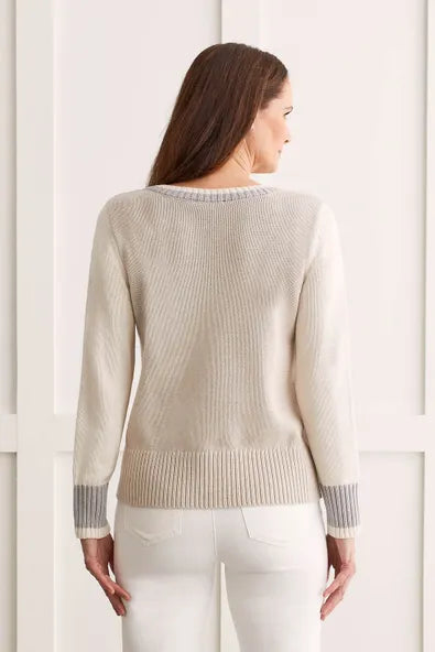 OYSTER CREW NECK SWEATER