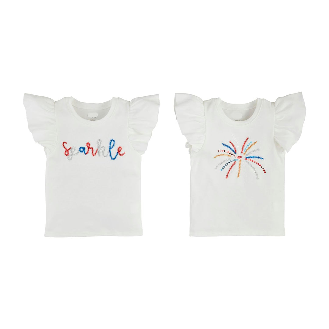 AMERICA TINSEL & SEQUIN TEE