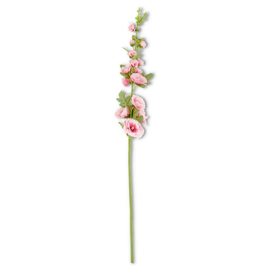 43" PINK HOLLYHOCK STEM