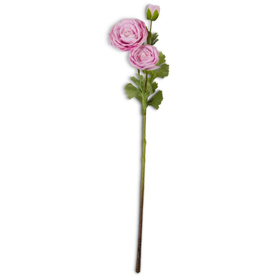 PINK REAL TOUCH TRIPLE BLOOM RANUNCULUS