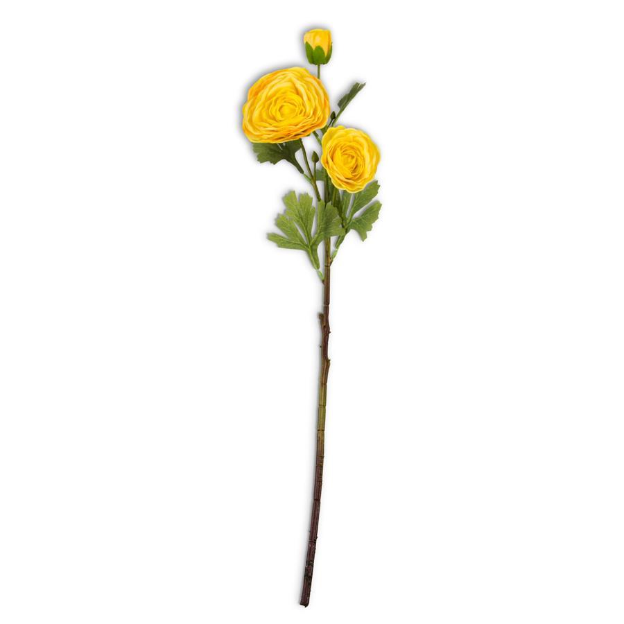 YELLOW REAL TOUCH TRIPLE BLOOM RANUNCULUS (Copy)
