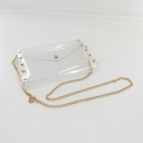 Gold cheap studded bag