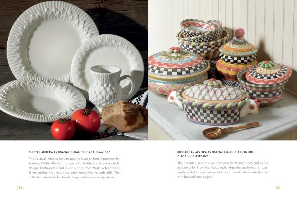 Two images of ceramic tableware with text descriptions.