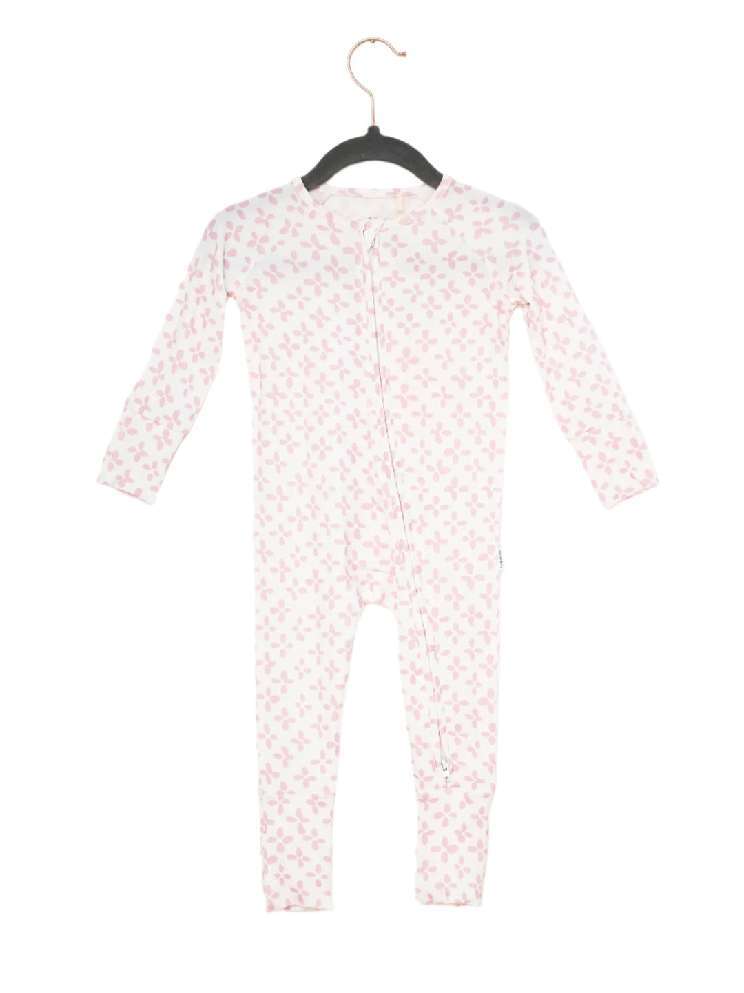 clover pink sleep romper