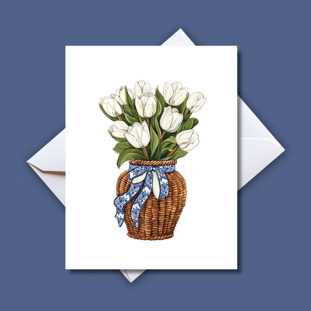 WHITE TULIPS CARD