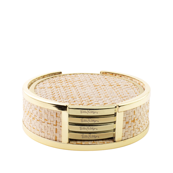 RAFFIA COASTER SET