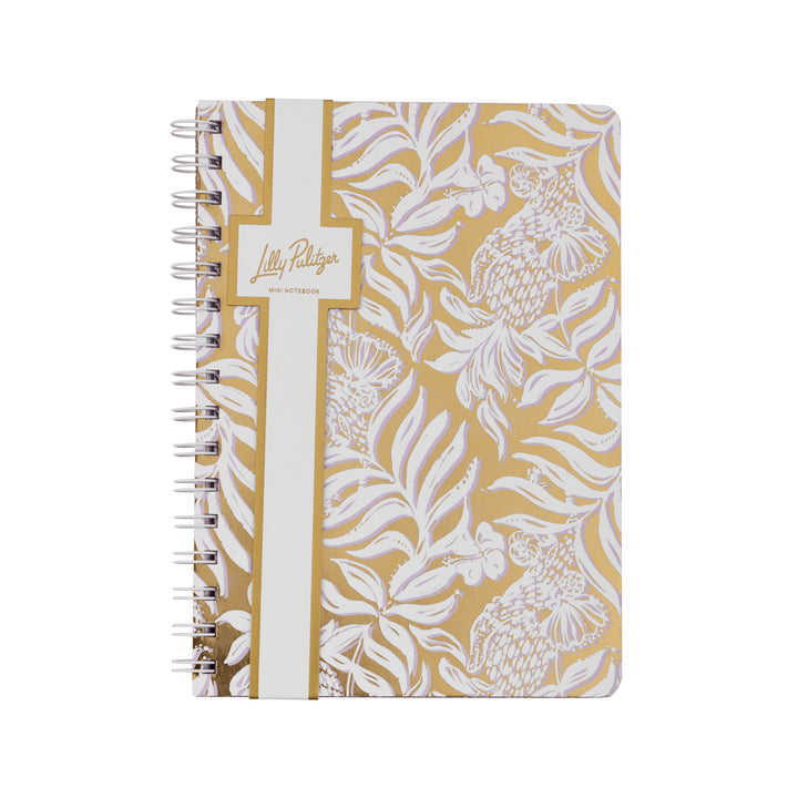 GOLD METALLIC BON VIVANTS MINI NOTEBOOK