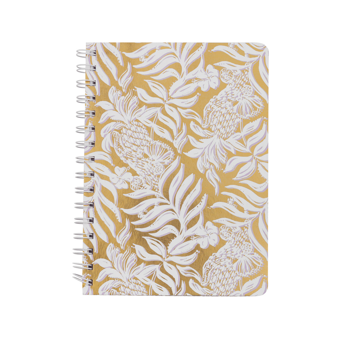 GOLD METALLIC BON VIVANTS MINI NOTEBOOK