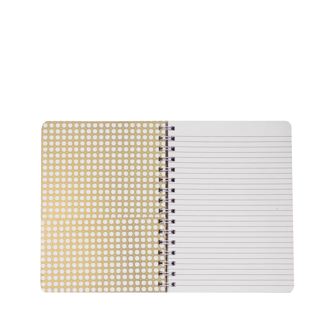 GOLD METALLIC BON VIVANTS MINI NOTEBOOK