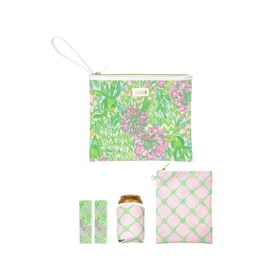 LIME FEELING GOOD BEACH DAY POUCH