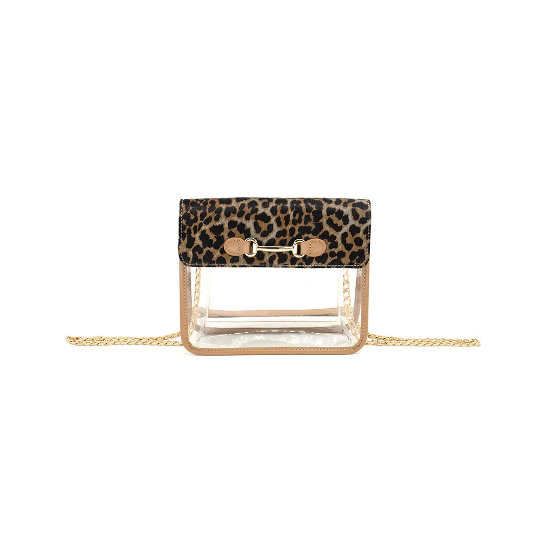 LEOPARD CLEAR BAG