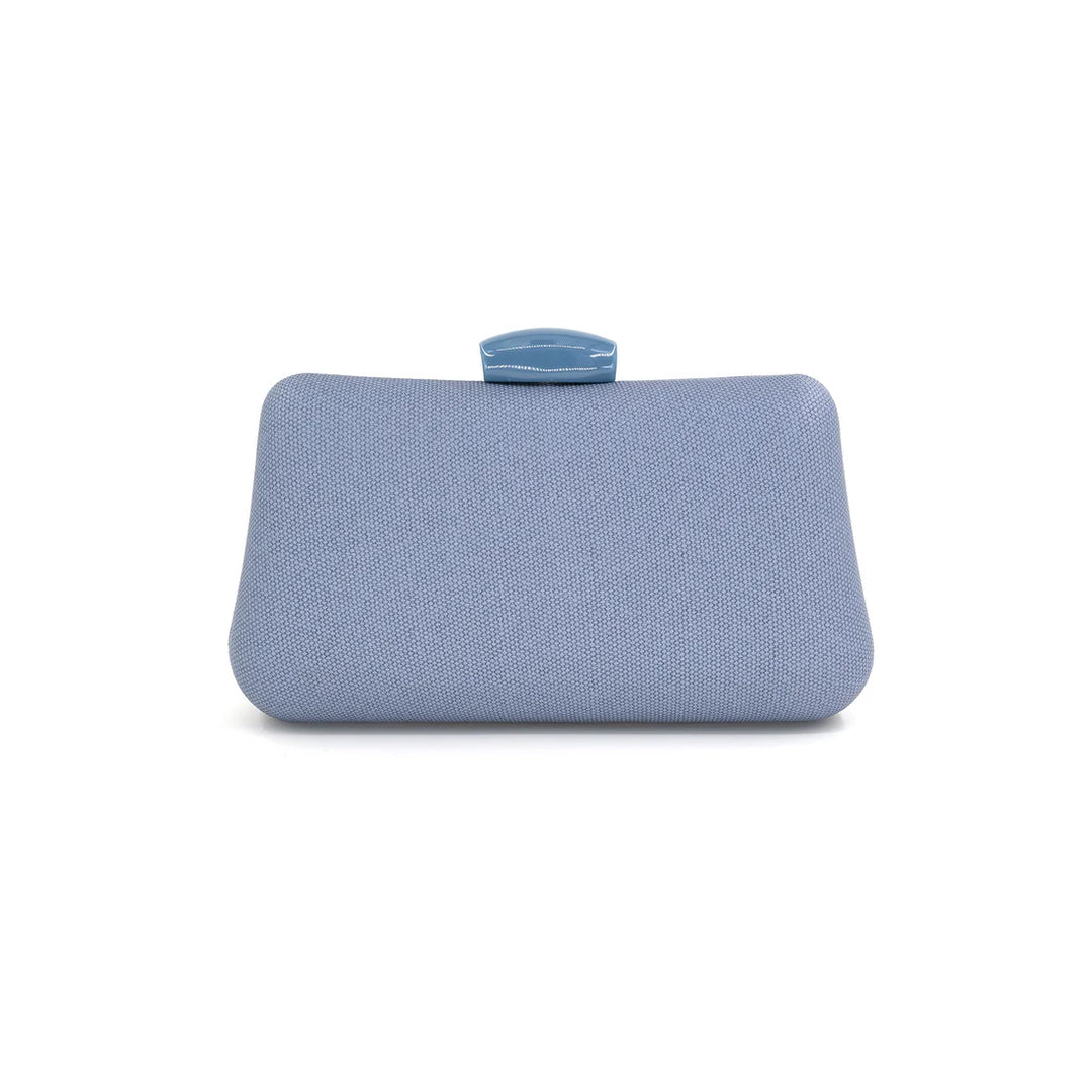 BLUE SOLID CLUTCH
