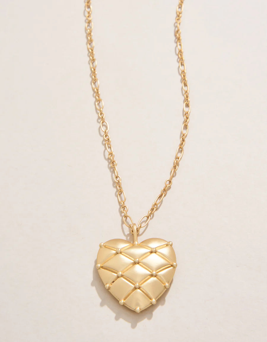 BIG HEART PILLOW NECKLACE 18"