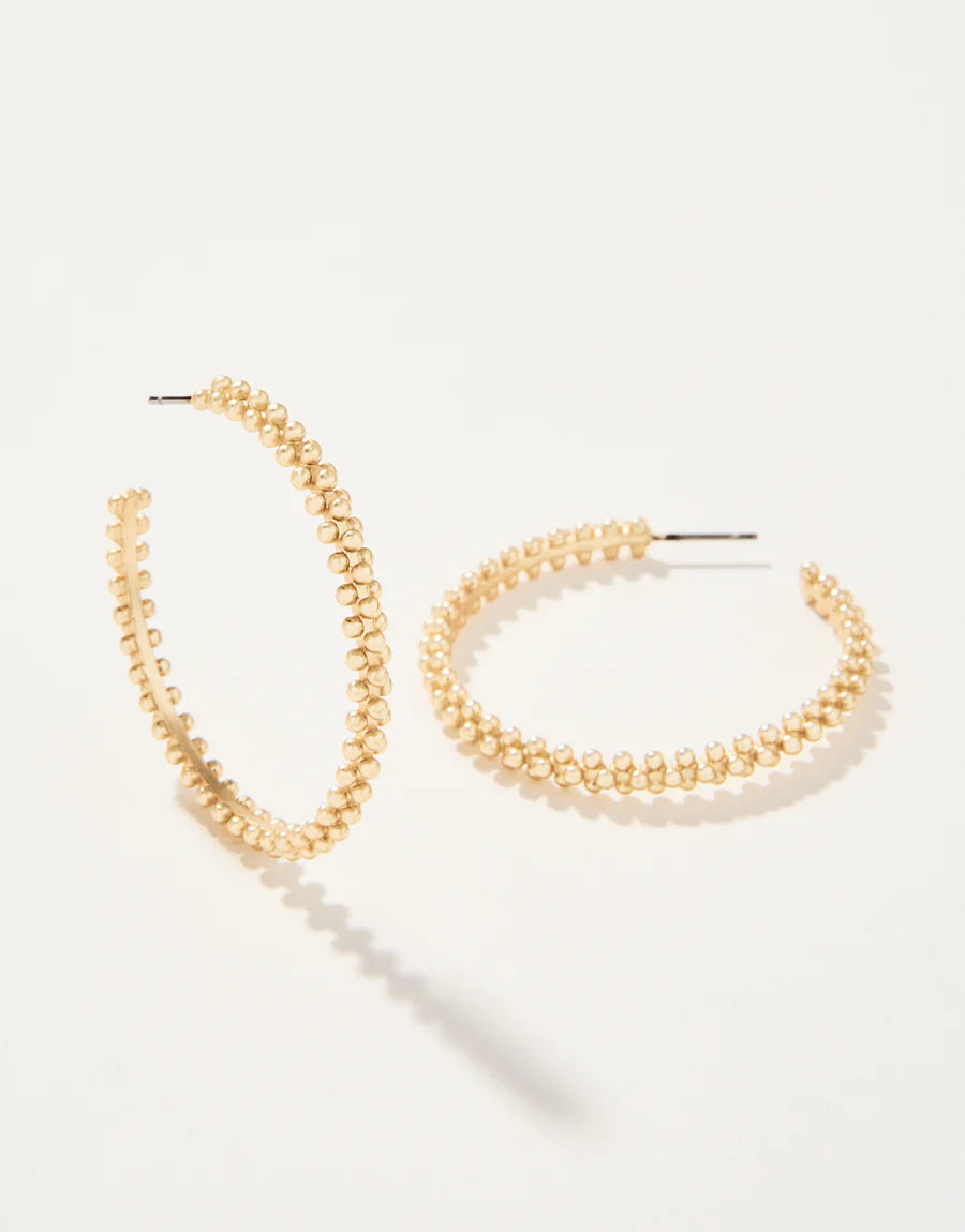 TELFAIR HOOP EARRING 40MM GOLD