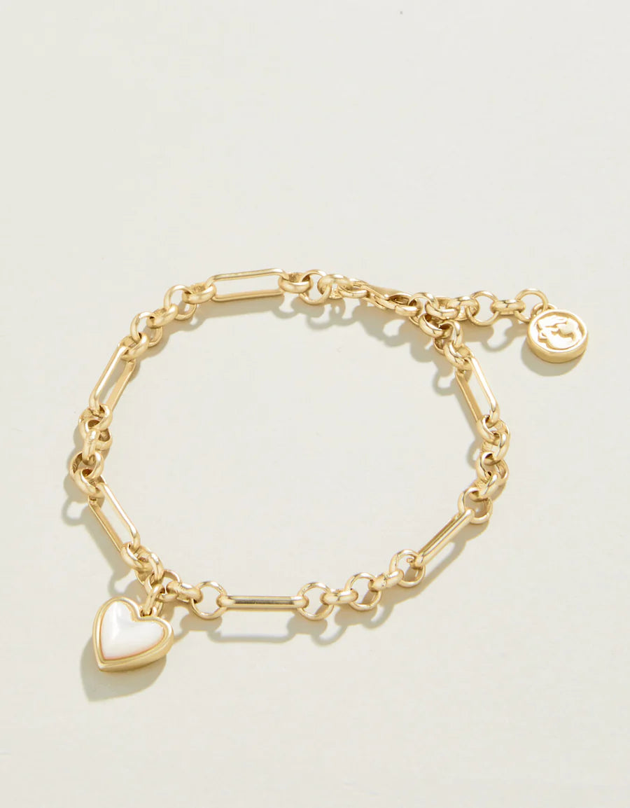 FULL HEART BRACELET MOTHER OF PEARL