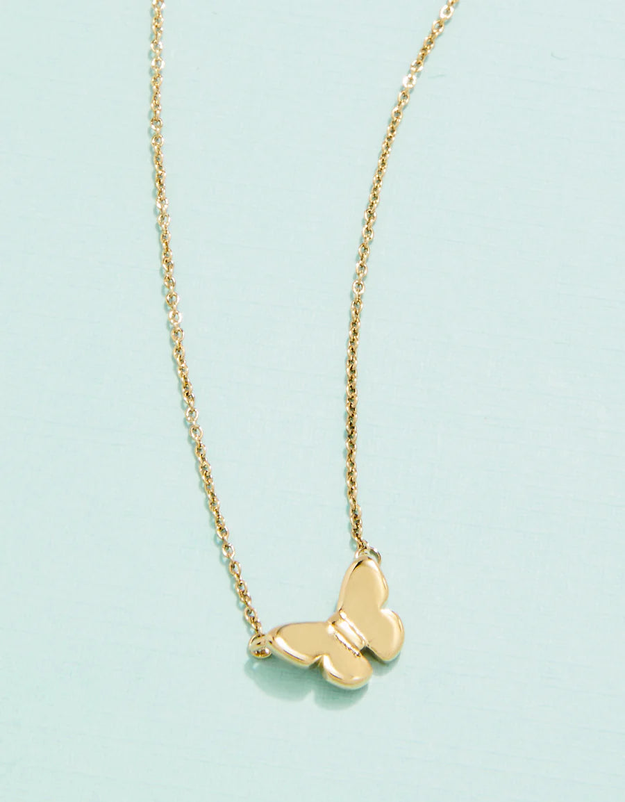 SP BUTTERFLY NECKLACE 16" BUTTERFLY