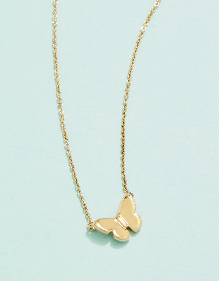 SP BUTTERFLY NECKLACE 16" BUTTERFLY