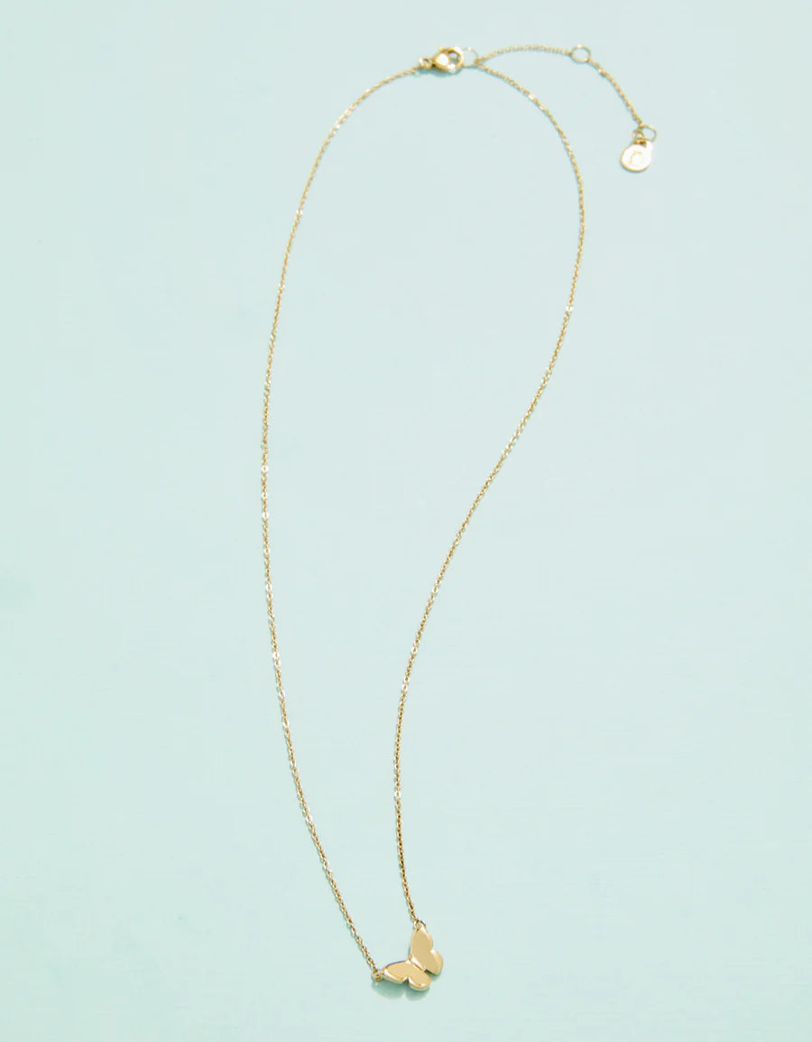SP BUTTERFLY NECKLACE 16" BUTTERFLY