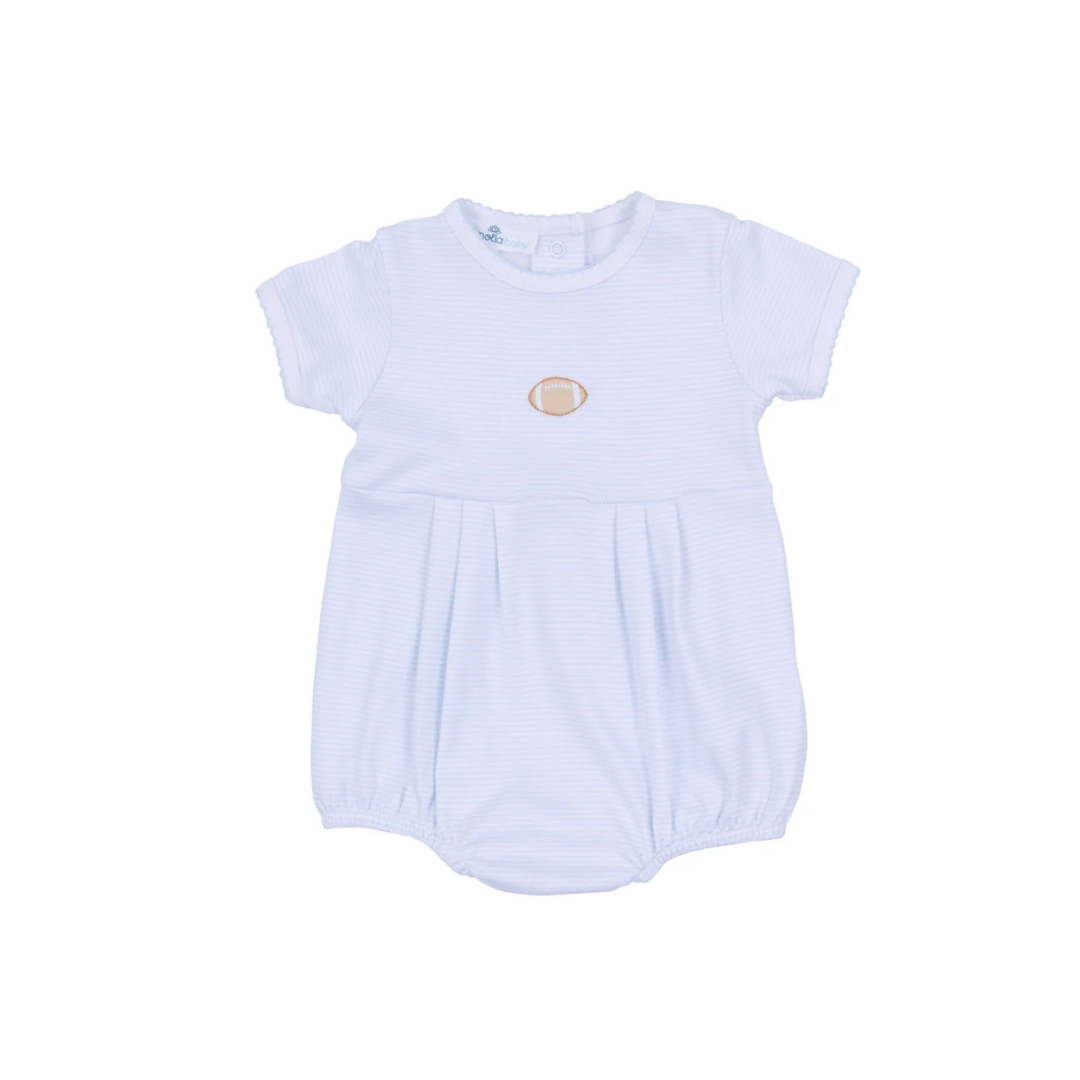 TOUCHDOWN CUTIE EMBROIDERED BLUE BUBBLE