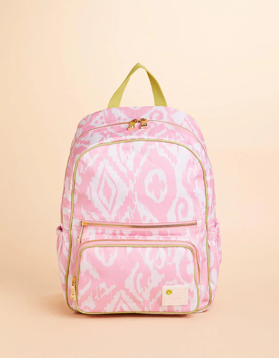PINK IKAT TECH BACKPACK