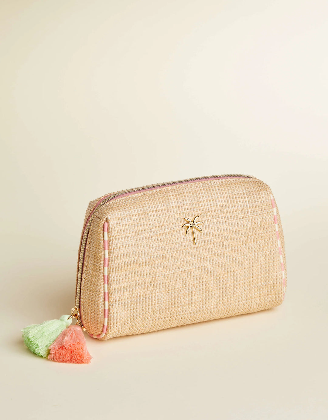 PALM TREE BOHO COSMETIC POUCH