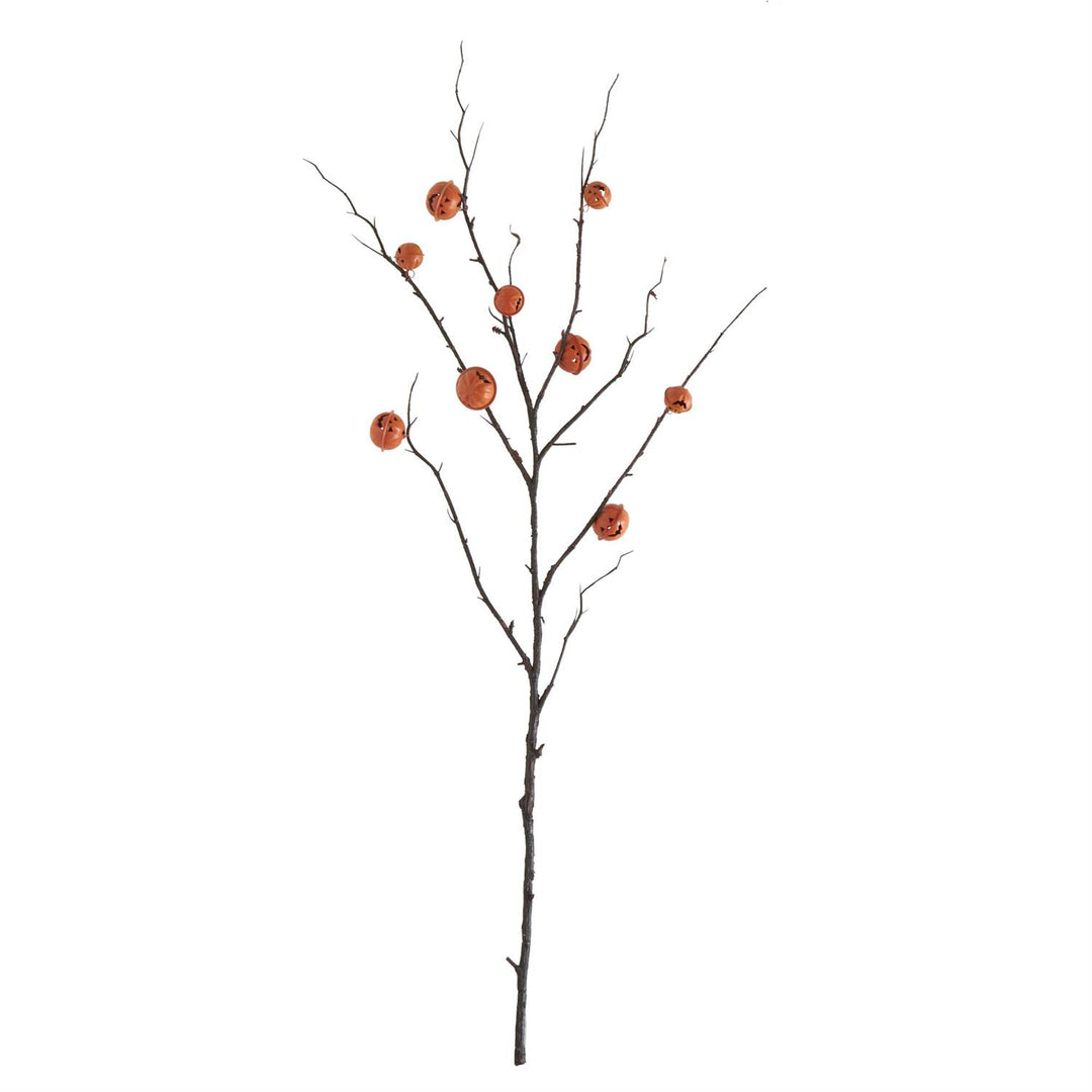 36" ORANGE JACK O LANTERN PUMPKIN BELL STEM