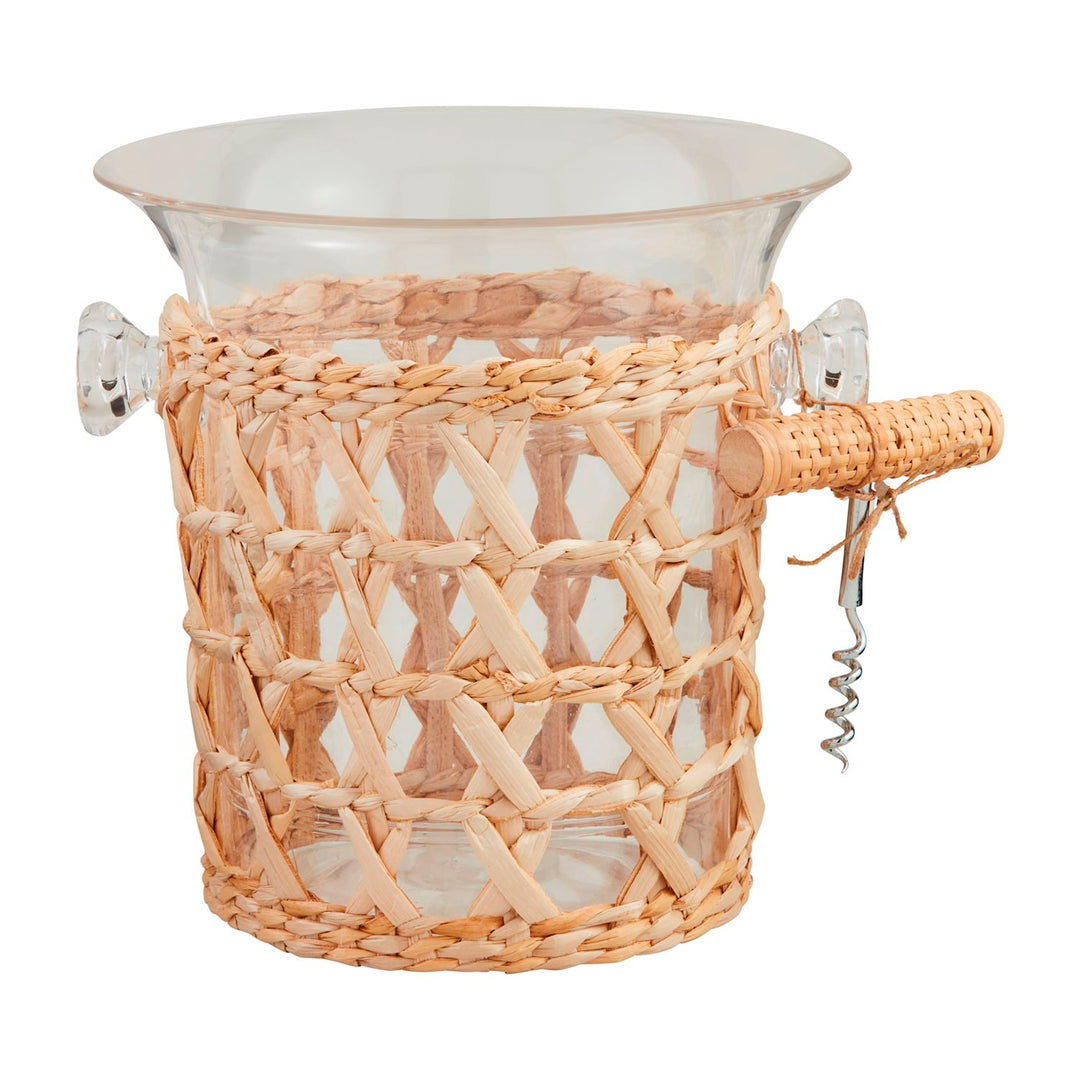 ACRYLIC WOVEN ICE BUCKET SET