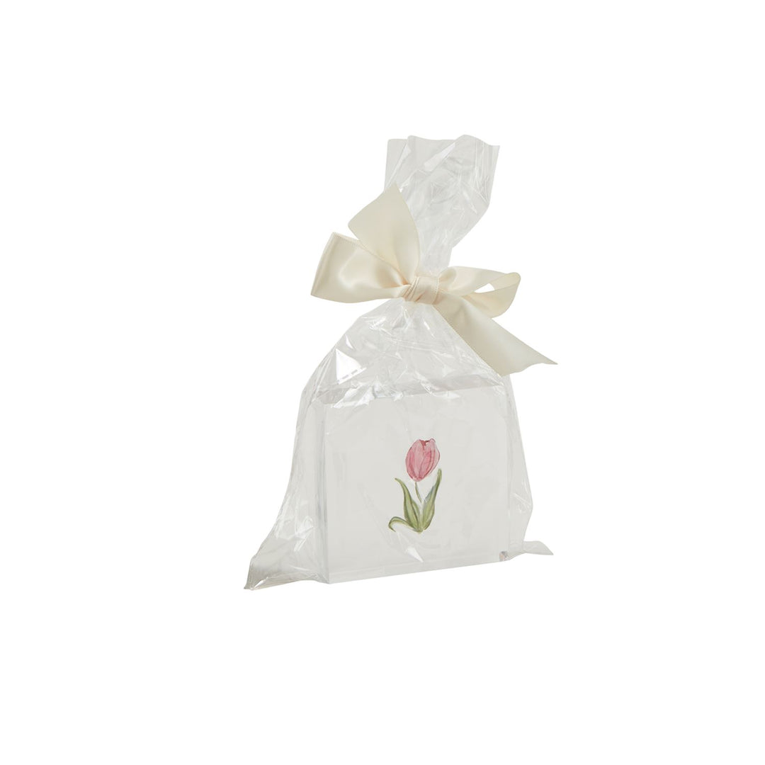 PINK TULIP ACRYLIC BLOCK