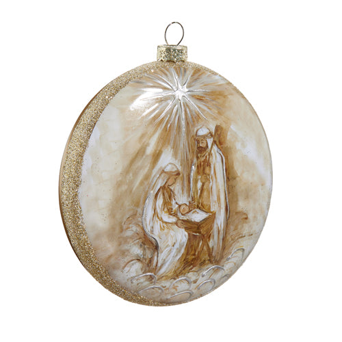 NORTH STAR HOLY FAMILY DISC ORNAMENT