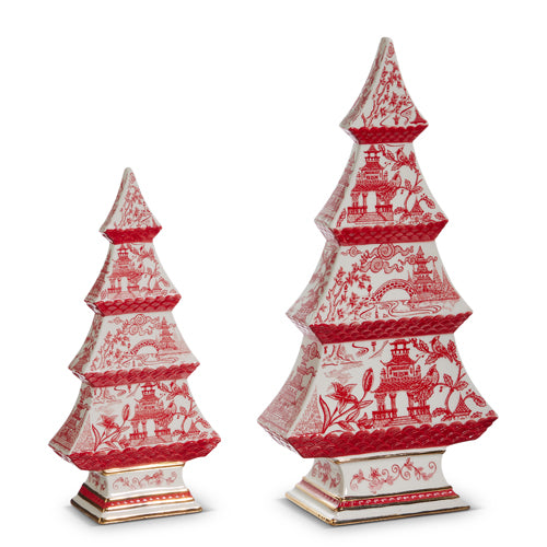 RED & WHITE CHINOISERIE TREE