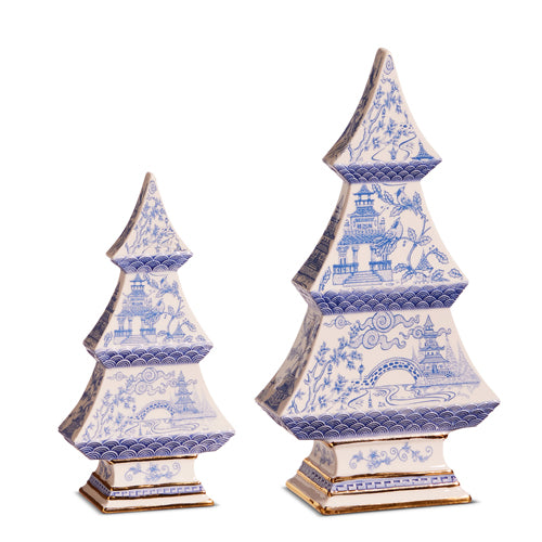 BLUE & WHITE CHINOISERIE INSPIRED TREE