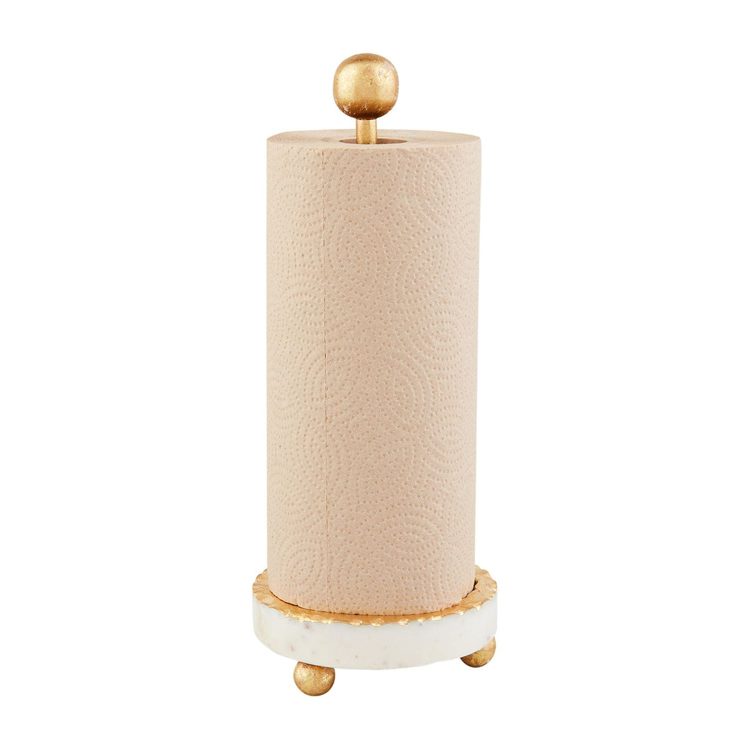 GOLD EDGE MARBLE PAPER TOWEL HOLDER