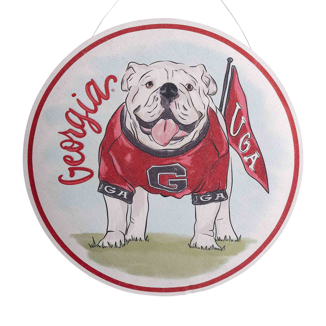 uga bulldog painting on burlee