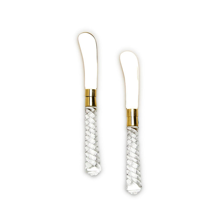 CLEAR SET OF 2 SPREADERS ON DECORATIVE CARD