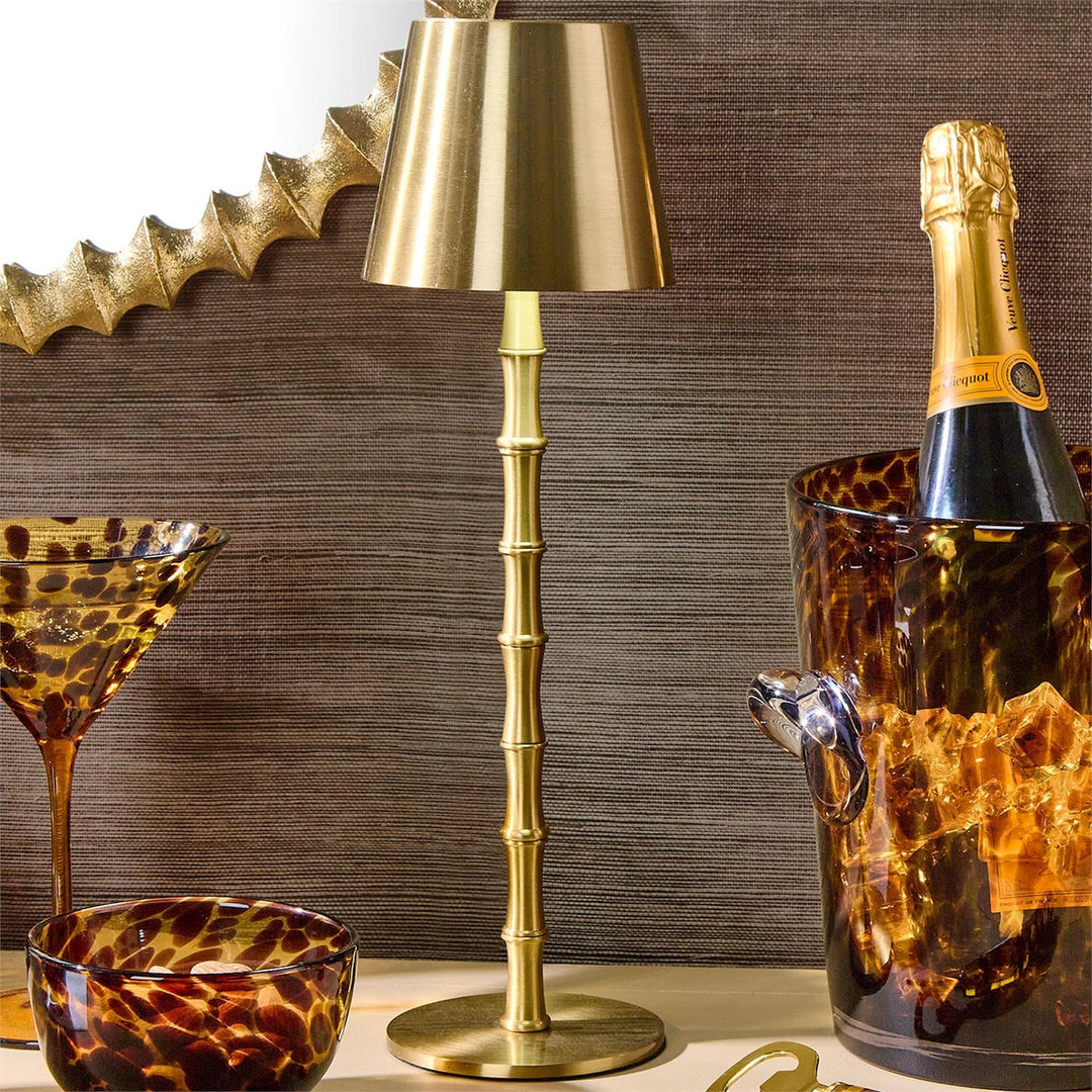 GOLD BAMBOO LED CORDLESS LAMP