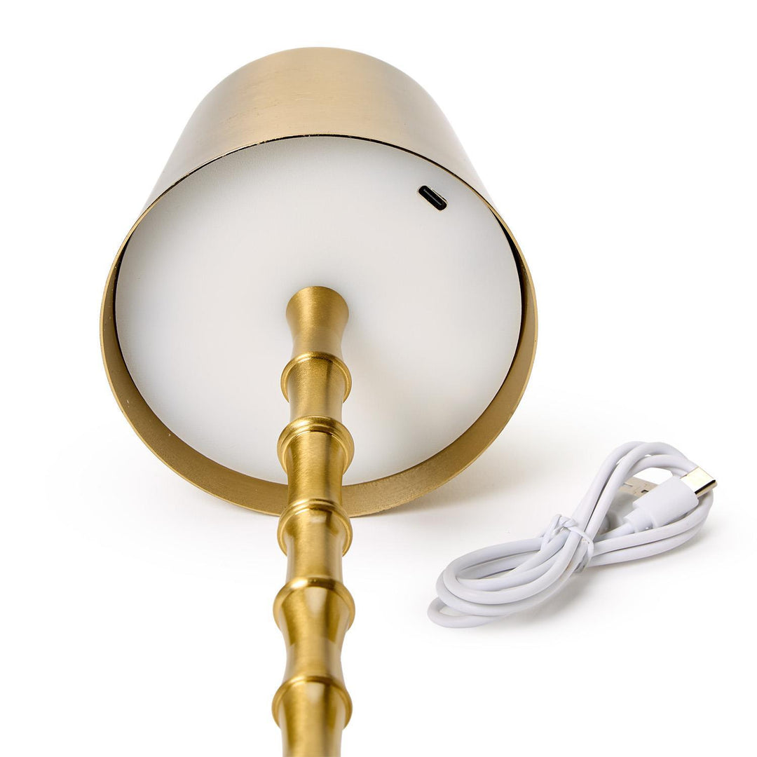 GOLD BAMBOO LED CORDLESS LAMP